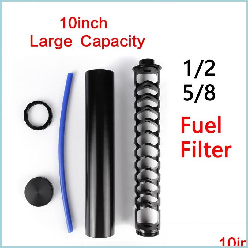 Fuel Filter 10" Aluminum Spiral 1/2-28 Or 5/8-24 Single Core Car Fuel Filter For 4003 Wix 24003 Trap Soent Filters Accessories Drop D Dhww1
Fuel Filter 10" Aluminum Spiral 1/2-28 Or 5/8-24 Single Core Car Fuel Filter For 4003 Wix 24003 Trap Soent Filters Accessories Drop D Dhww1