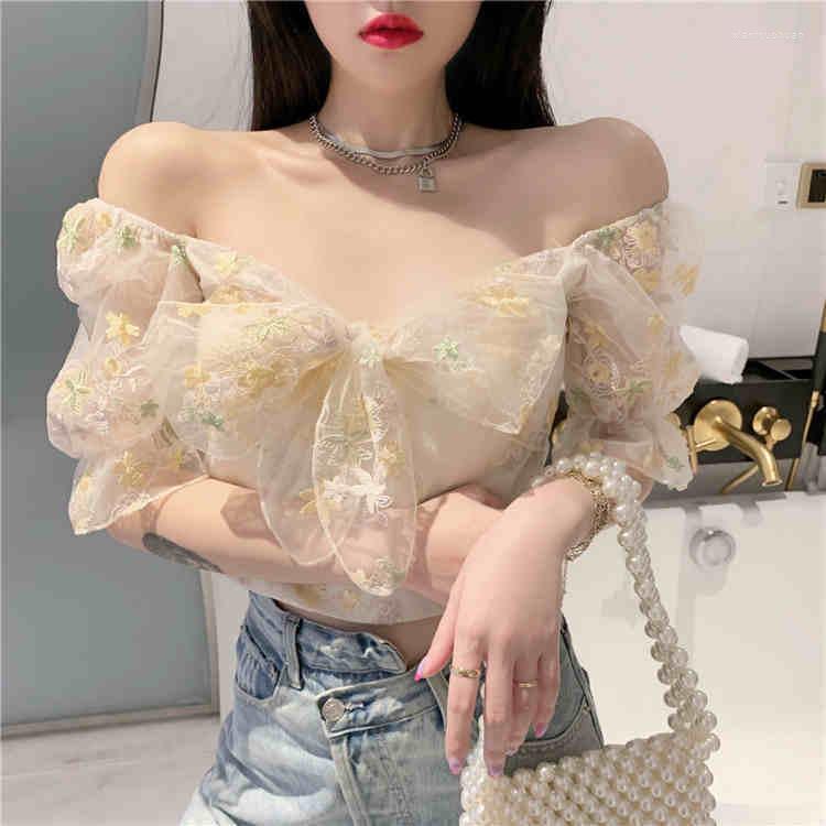 Women's Blouses Women Blouse 2022short Mesh Top Women's Summer Puff Sleeve Short Blusas Mujer De Moda, Beige
Women's Blouses Women Blouse 2022short Mesh Top Women's Summer Puff Sleeve Short Blusas Mujer De Moda, Beige