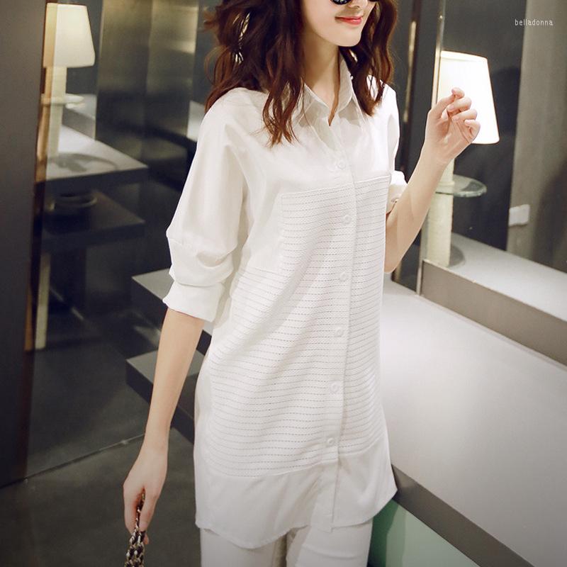 Women' Blouses Women Long Blouse Shirt White Polyester Casual Sleeve Turn Down Collar Summer Autumn Plus Size Female Tops
Women' Blouses Women Long Blouse Shirt White Polyester Casual Sleeve Turn Down Collar Summer Autumn Plus Size Female Tops