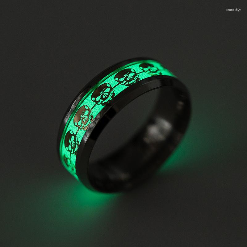 Wedding Rings 2022 Retro Luminous Men Ring Stainless Steel Men's Jewelry For Women Metal Material Bijoux Wholesale
Wedding Rings 2022 Retro Luminous Men Ring Stainless Steel Men's Jewelry For Women Metal Material Bijoux Wholesale
