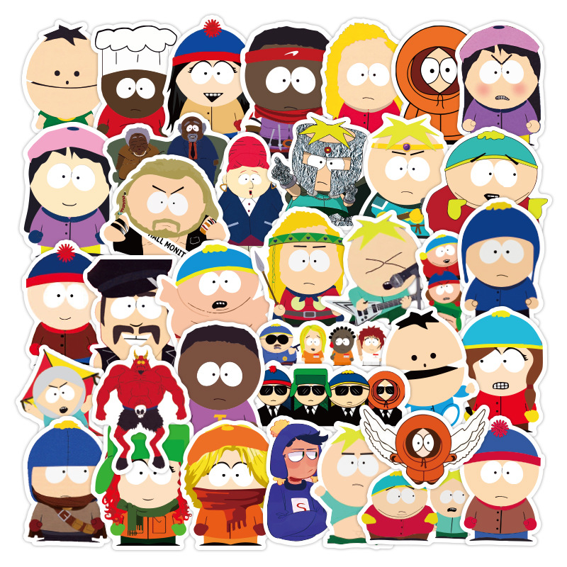 50PCS South Park Cartoon Luggage Sticker Graffiti Waterproof Traveling Case Laptop, Multi colors
50PCS South Park Cartoon Luggage Sticker Graffiti Waterproof Traveling Case Laptop, Multi colors