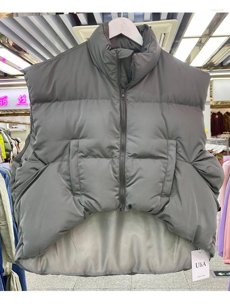 Women' Vests Light-Weight Wind-Resistant Packable Puffer Vest Long Stand Collar Loose Sleeveless Thicken Warm Fluffy Down Cotton Padded, Black
Women' Vests Light-Weight Wind-Resistant Packable Puffer Vest Long Stand Collar Loose Sleeveless Thicken Warm Fluffy Down Cotton Padded, Black