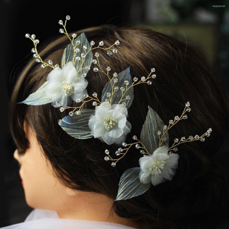 Headpieces HP057 Fairy Wedding Bridal Hairwear Crystal Yarn Flower Bridesmaid Hairpin Women Girl Pageant Gift Tiara Wed Accessories
Headpieces HP057 Fairy Wedding Bridal Hairwear Crystal Yarn Flower Bridesmaid Hairpin Women Girl Pageant Gift Tiara Wed Accessories