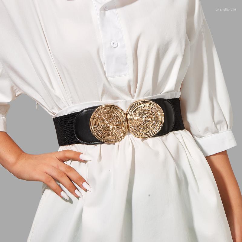 Belts Black Fashion Simple Wild Round Alloy Smooth Spiral Buckle Leather Stretchable Corset Wide BeltBelts
Belts Black Fashion Simple Wild Round Alloy Smooth Spiral Buckle Leather Stretchable Corset Wide BeltBelts