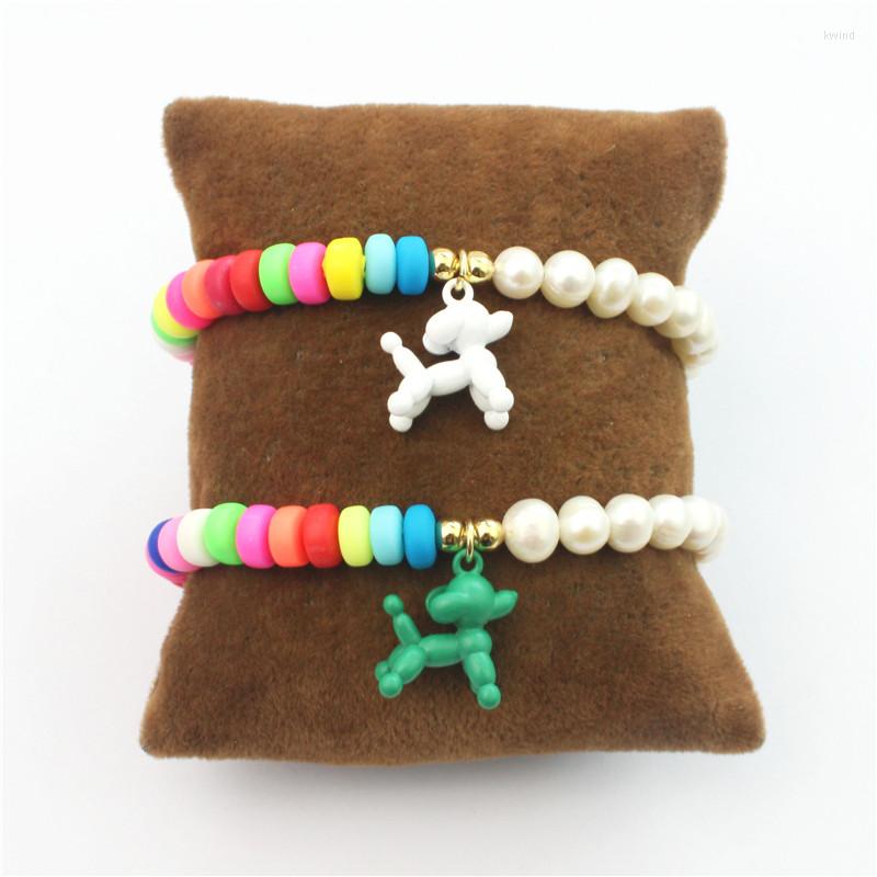 Strand 5pcs/lot Pretty Pearl/Clay Bead Bracelet Color Puppy Shaped Enamel Pendant Body Jewelry Wholesale
Strand 5pcs/lot Pretty Pearl/Clay Bead Bracelet Color Puppy Shaped Enamel Pendant Body Jewelry Wholesale