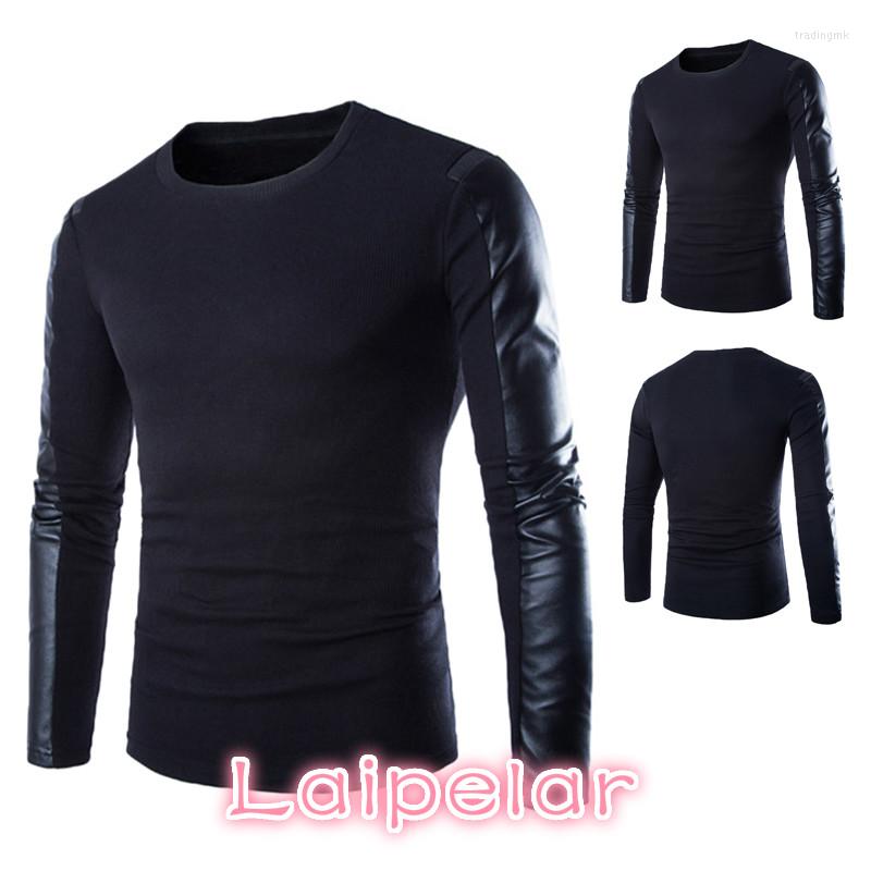 Men's Sweaters High Quality Brand Men Sweater PU Leather Cotton Patchwork Pullover Male Casual Long Sleeve Puls Size Jumper Man Clothes, Black
Men's Sweaters High Quality Brand Men Sweater PU Leather Cotton Patchwork Pullover Male Casual Long Sleeve Puls Size Jumper Man Clothes, Black