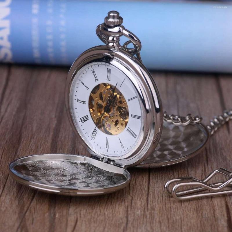 Pocket Watches 10PCS/Lot Fashion Silver Smooth Steel Steampunk Mechanical Watch Men Women Necklace Pendant Fob
Pocket Watches 10PCS/Lot Fashion Silver Smooth Steel Steampunk Mechanical Watch Men Women Necklace Pendant Fob