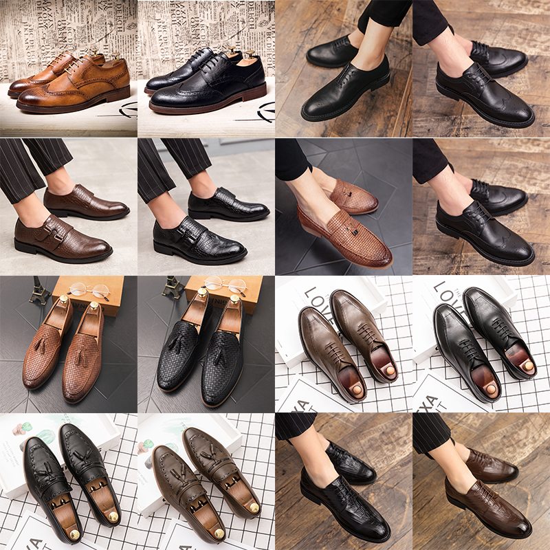 Luxury brogue oxford shoes pointed toe leather shoes lace up buckle tassel pattern high end men's fashion formal casual slip on shoes large sizes, 19885 brown
Luxury brogue oxford shoes pointed toe leather shoes lace up buckle tassel pattern high end men's fashion formal casual slip on shoes large sizes, 19885 brown