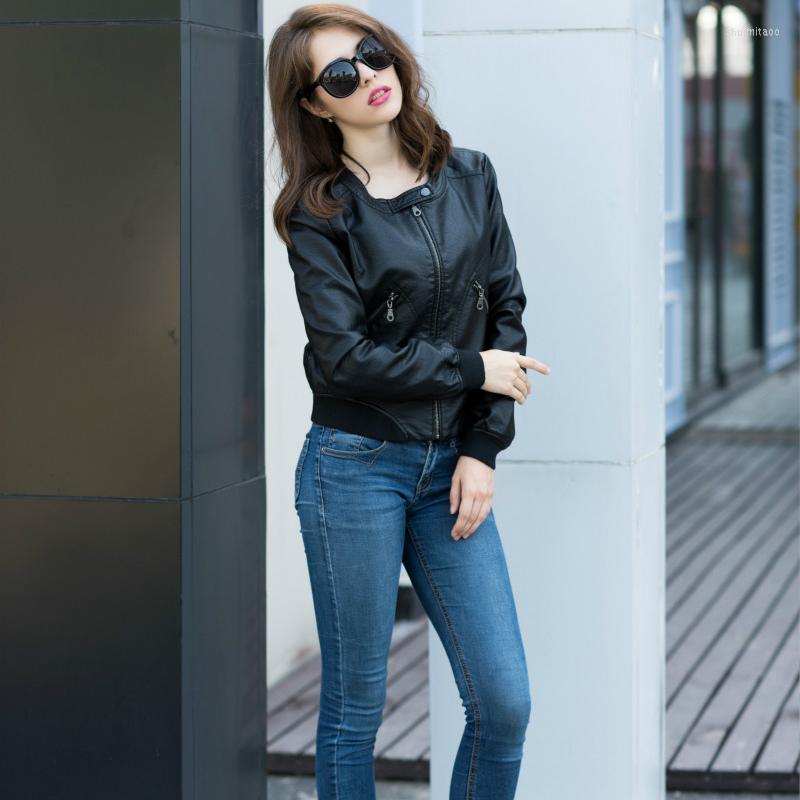 Women's Leather Faux Jacket Women O-neck Zipper Casual Jackets Female Short Biker Coat S-5XL Basic Outwear, Pink
Women's Leather Faux Jacket Women O-neck Zipper Casual Jackets Female Short Biker Coat S-5XL Basic Outwear, Pink