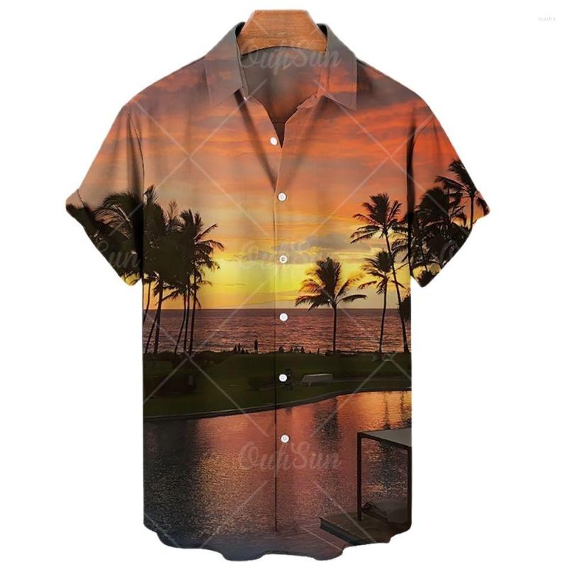 Men' Casual Shirts Men' 3D Coconut Tree Print Shirt Hawaiian Style Loose Short Sleeve Summer Beach, Zm-1610
Men' Casual Shirts Men' 3D Coconut Tree Print Shirt Hawaiian Style Loose Short Sleeve Summer Beach, Zm-1610