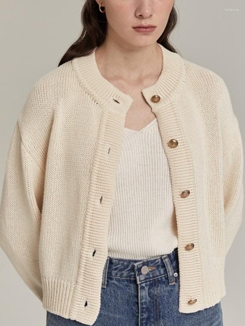 Women' Knits Women Round Neck Knitted Short Cardigan Gentle French Temperament Metal Button 2022 Early Autumn Ladies Sweater Jacket, White
Women' Knits Women Round Neck Knitted Short Cardigan Gentle French Temperament Metal Button 2022 Early Autumn Ladies Sweater Jacket, White