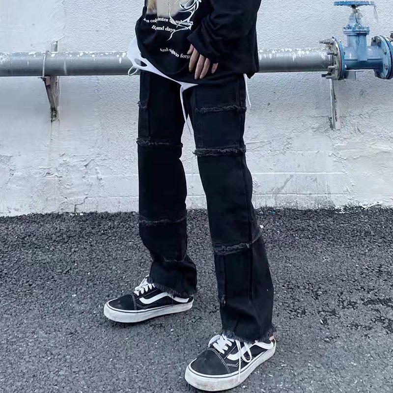 Men's Jeans Men's Origianl Ripped Tassel Washed Black Mens Pants High Street Retro Straight Oversize Casual Denim Trousers Harajuku
Men's Jeans Men's Origianl Ripped Tassel Washed Black Mens Pants High Street Retro Straight Oversize Casual Denim Trousers Harajuku