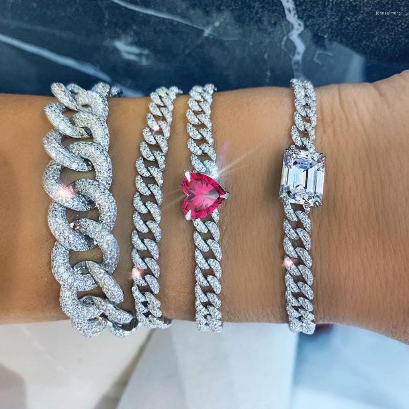 Link Bracelets Gold Silver Color 16cm 17cm Cz Cuban Chain Heart Cubic Zirconia Bracelet For Girl Women
Link Bracelets Gold Silver Color 16cm 17cm Cz Cuban Chain Heart Cubic Zirconia Bracelet For Girl Women