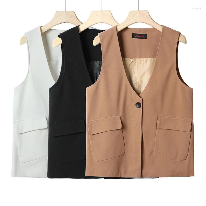 Women's Vests 2022 Women Sleeveless Vest Jacket Office Ladies Casual Suit Coat Tops Spring Autumn Khaki Black Outerwear Female, White
Women's Vests 2022 Women Sleeveless Vest Jacket Office Ladies Casual Suit Coat Tops Spring Autumn Khaki Black Outerwear Female, White