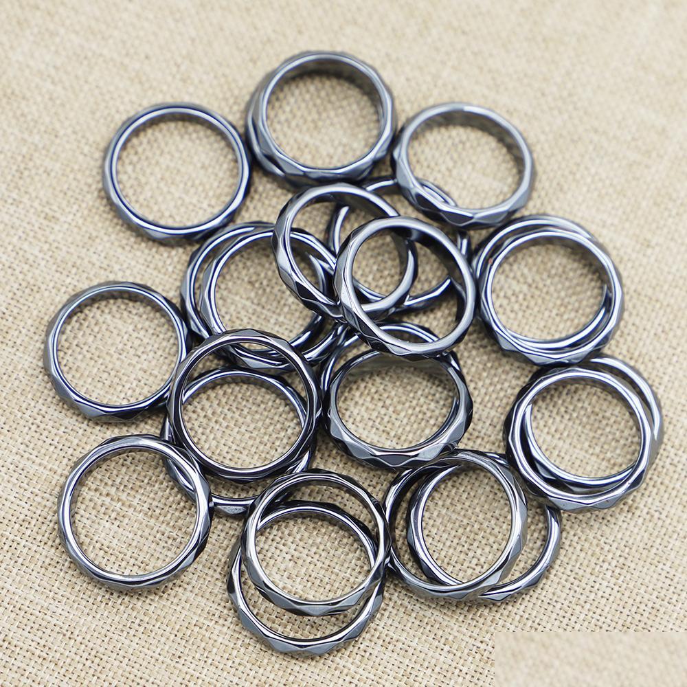Band Rings 4Mm Band Natural Stone Hematite Rings Black Gallstone Couple Non-Magnetic Aneis Health Care Radiation Protection Gift Drop Dhiz9
Band Rings 4Mm Band Natural Stone Hematite Rings Black Gallstone Couple Non-Magnetic Aneis Health Care Radiation Protection Gift Drop Dhiz9