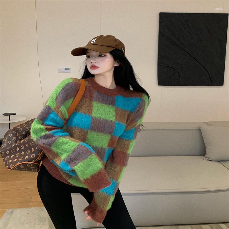 Women's Sweaters FONELY FAIRY Women Contrasting Plaid Sweater Autumn Winter O-Neck Oversized Pullovers Korean Loose Jumper Female Casual, Photo color
Women's Sweaters FONELY FAIRY Women Contrasting Plaid Sweater Autumn Winter O-Neck Oversized Pullovers Korean Loose Jumper Female Casual, Photo color