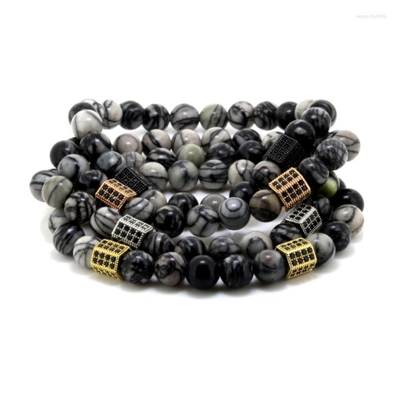 Charm Bracelets Men Pulsera Classic Bead Bracelet Jewelry High Quality Stone With Hexagon Friendship Gift BR165 
Charm Bracelets Men Pulsera Classic Bead Bracelet Jewelry High Quality Stone With Hexagon Friendship Gift BR165