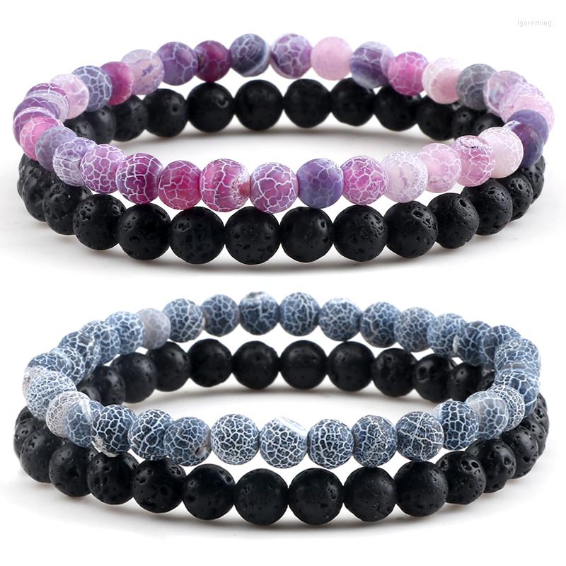 Strand 2Pcs/Set Beads Bracelets&Bangle For Men Women 6mm Classic Natural Lava Weathered Stone Elastic Bracelet Couples Jewelry Pulseras
Strand 2Pcs/Set Beads Bracelets&Bangle For Men Women 6mm Classic Natural Lava Weathered Stone Elastic Bracelet Couples Jewelry Pulseras