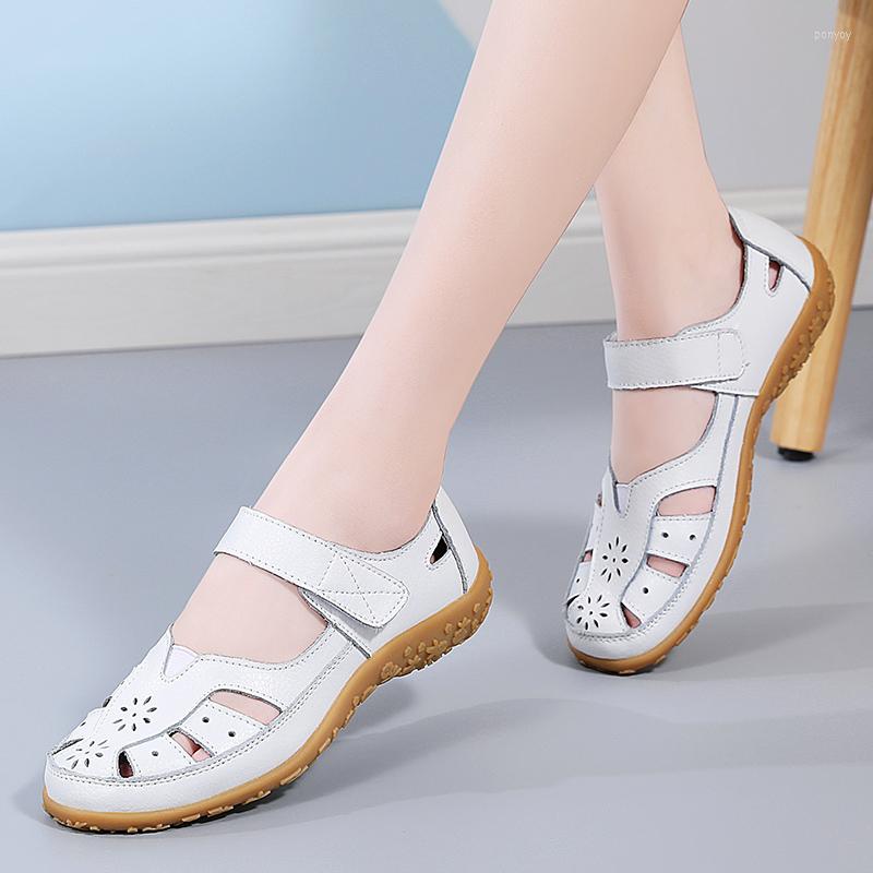 Sandals 2022 Fashion Women Leather Soft Roman Flats White Outdoor Female Casual Shoes Mother Beach De Mujer Size 42, Blue-2
Sandals 2022 Fashion Women Leather Soft Roman Flats White Outdoor Female Casual Shoes Mother Beach De Mujer Size 42, Blue-2