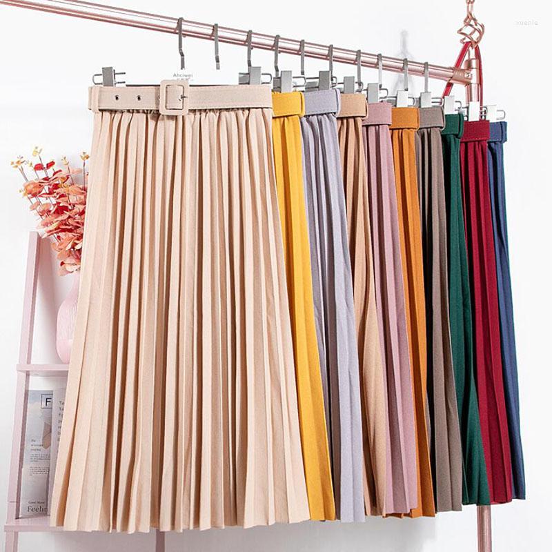 Skirts Vintage Elastic High Waist Womens 2022 Autumn Winter Casual Solid Belted Pleated Lady Fashion Simple Long Skirt, Black
Skirts Vintage Elastic High Waist Womens 2022 Autumn Winter Casual Solid Belted Pleated Lady Fashion Simple Long Skirt, Black