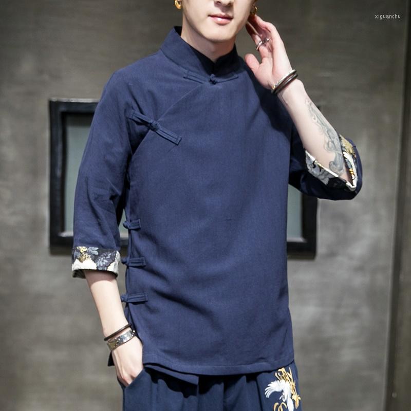 Ethnic Clothing Clothes Chinese Shirt Men'S Tunic Hanfu Blouse Cheongsam Top Linen Vintage Traditional For Men 10661
Ethnic Clothing Clothes Chinese Shirt Men'S Tunic Hanfu Blouse Cheongsam Top Linen Vintage Traditional For Men 10661