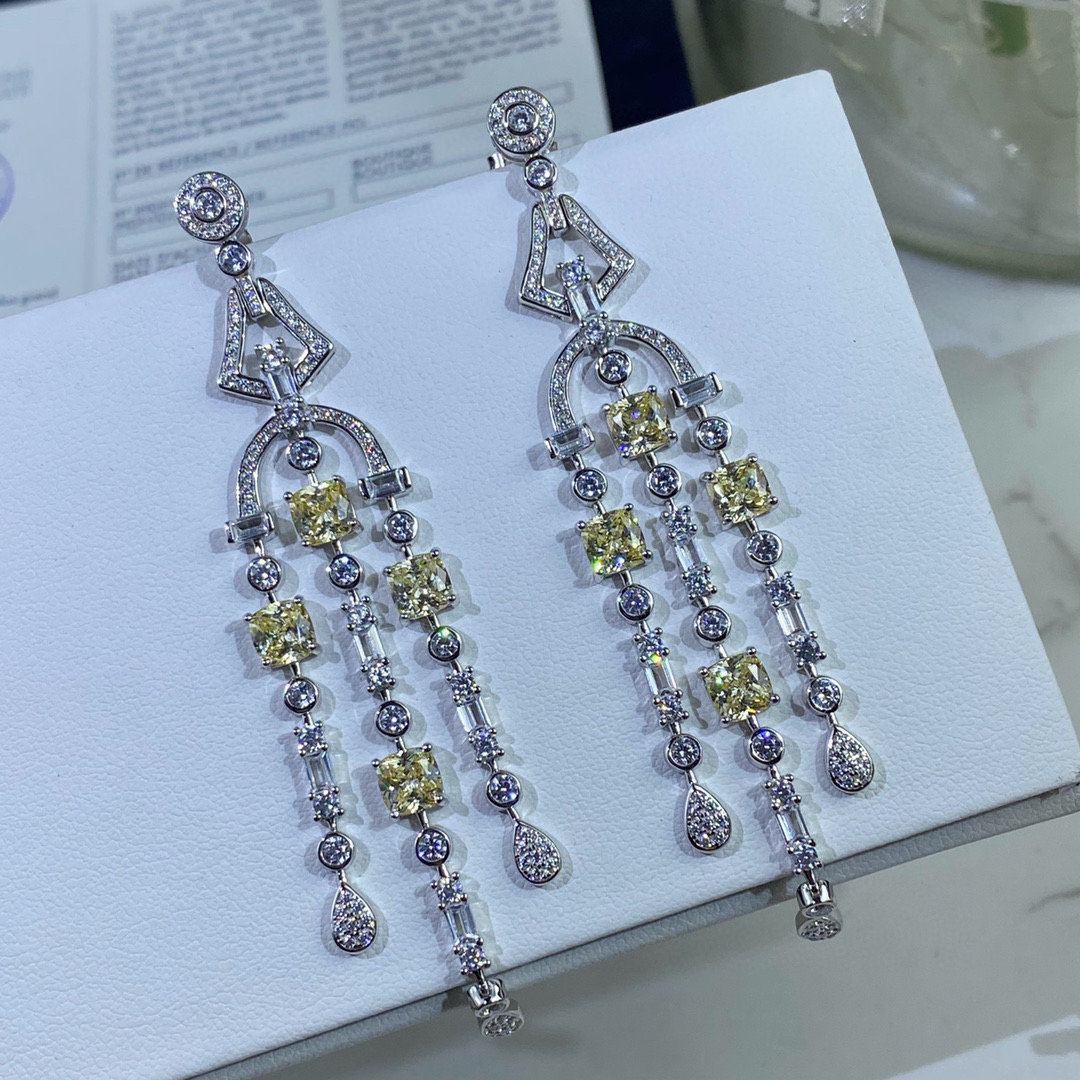 2022 Brand Stud New Pure 925 Sterling Silver Jewelry Water Drop Earrings Lozenge Design Wedding 12ct Yellow Diamond Dangle Earrings
2022 Brand Stud New Pure 925 Sterling Silver Jewelry Water Drop Earrings Lozenge Design Wedding 12ct Yellow Diamond Dangle Earrings