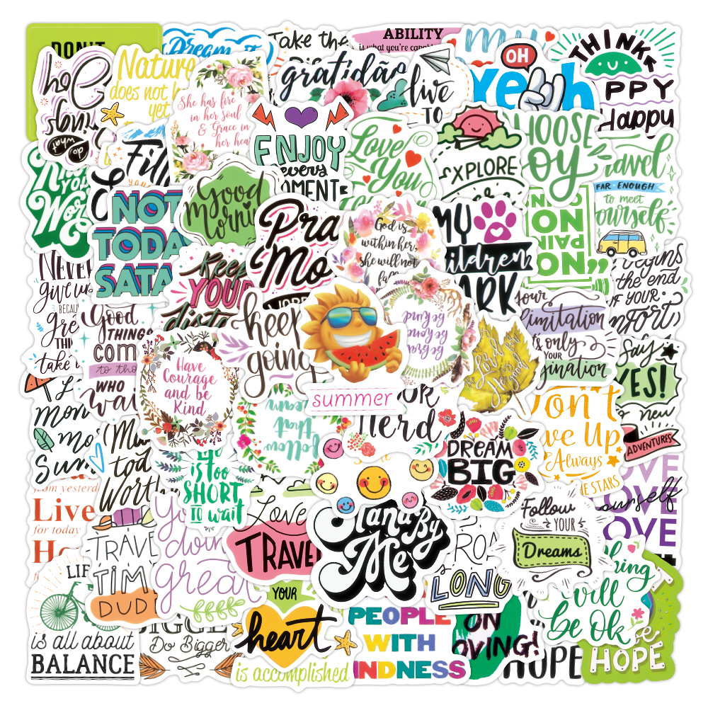100pcs Motivational Quote Stickers Inspirational Sticker Waterproof Vinyl Graffiti Sticker for Fridge Guitar Skateboard Water Bottle, 100pcs-w-940+941
100pcs Motivational Quote Stickers Inspirational Sticker Waterproof Vinyl Graffiti Sticker for Fridge Guitar Skateboard Water Bottle, 100pcs-w-940+941