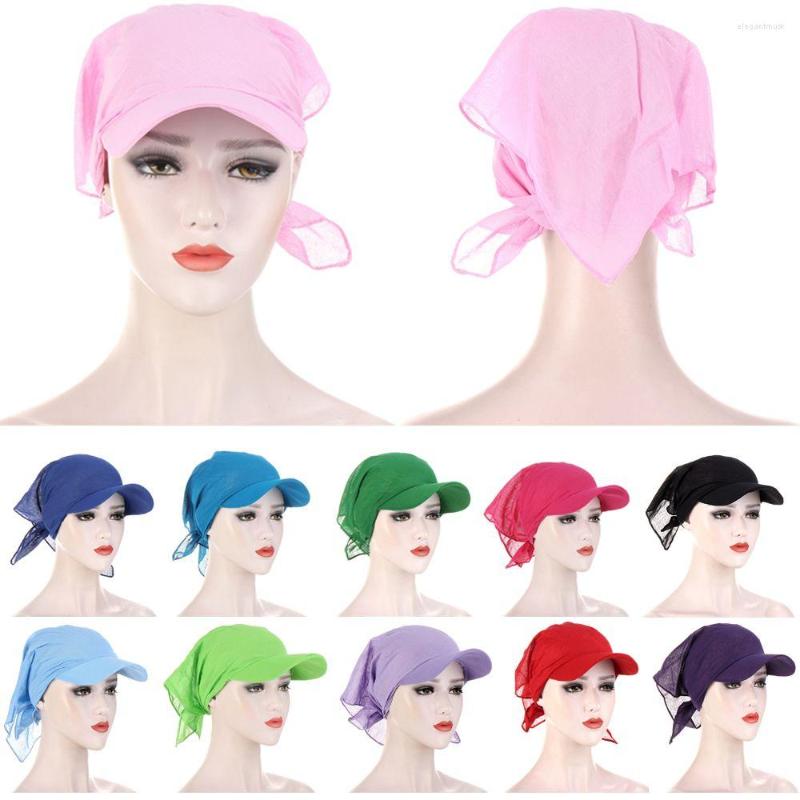 Bandanas Women Fashion Outdoor Head Scarf Brim Sunshade Hats Sun Visor Caps Turban Hat Muslim Hijab
Bandanas Women Fashion Outdoor Head Scarf Brim Sunshade Hats Sun Visor Caps Turban Hat Muslim Hijab