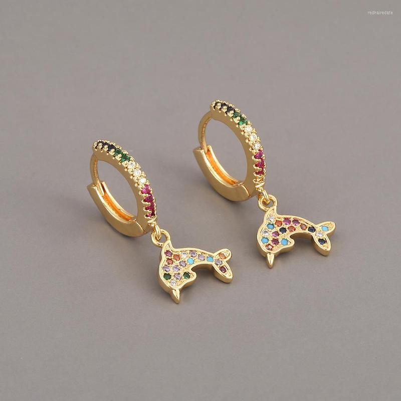 Hoop Earrings Cute Gold Color Dolphin Tiny Drop Fine Pave Rainbow Zirconia Ear Rings For Women Girl Beach Party Jewelry Gifts
Hoop Earrings Cute Gold Color Dolphin Tiny Drop Fine Pave Rainbow Zirconia Ear Rings For Women Girl Beach Party Jewelry Gifts