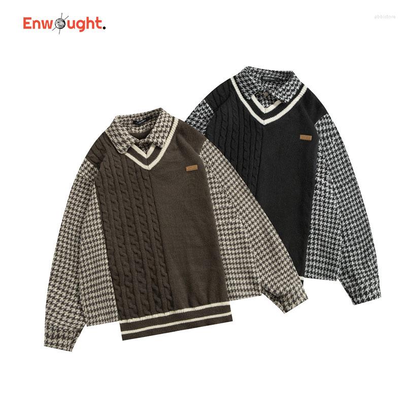 Men's Sweaters Winter Lapel Harajuku Patchwork Sweater Vintage Streetwear Fashion Oversized Knit Pullover Y2k Loose Warm Mens Clothing, Black
Men's Sweaters Winter Lapel Harajuku Patchwork Sweater Vintage Streetwear Fashion Oversized Knit Pullover Y2k Loose Warm Mens Clothing, Black