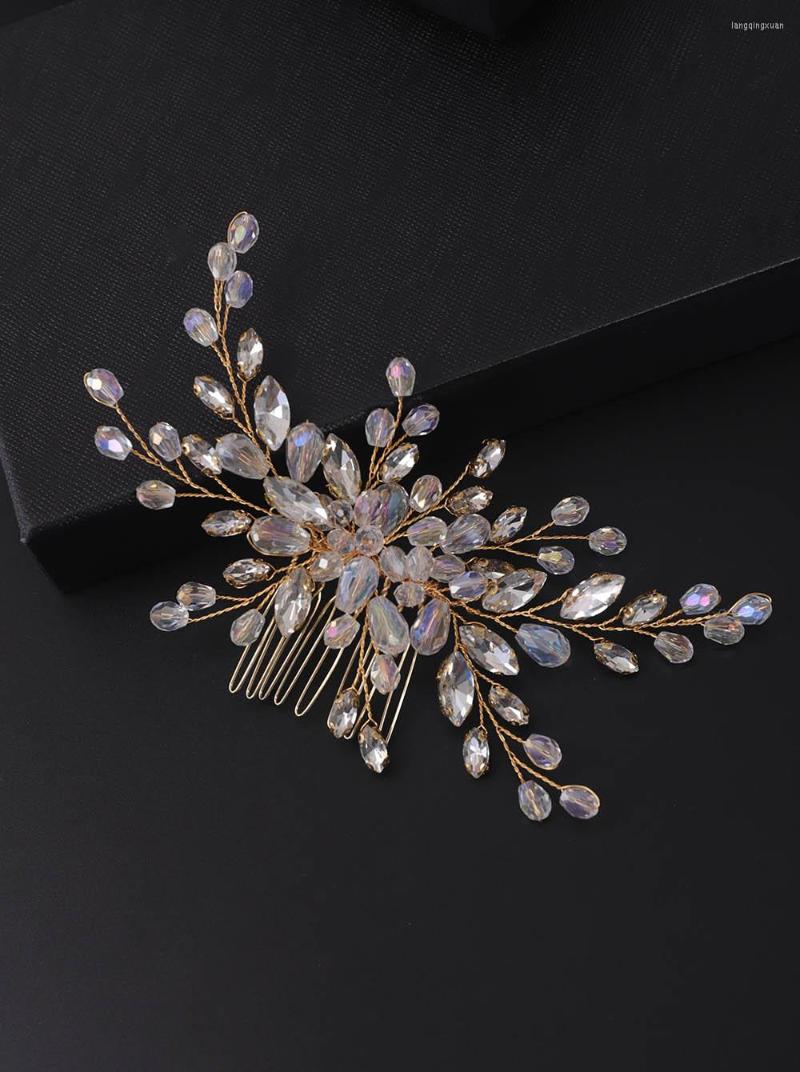 Headpieces Crystal Rhinestone Bridal Hair Comb Trendy Women Party Performance Wedding Accessories Bride Headwear
Headpieces Crystal Rhinestone Bridal Hair Comb Trendy Women Party Performance Wedding Accessories Bride Headwear