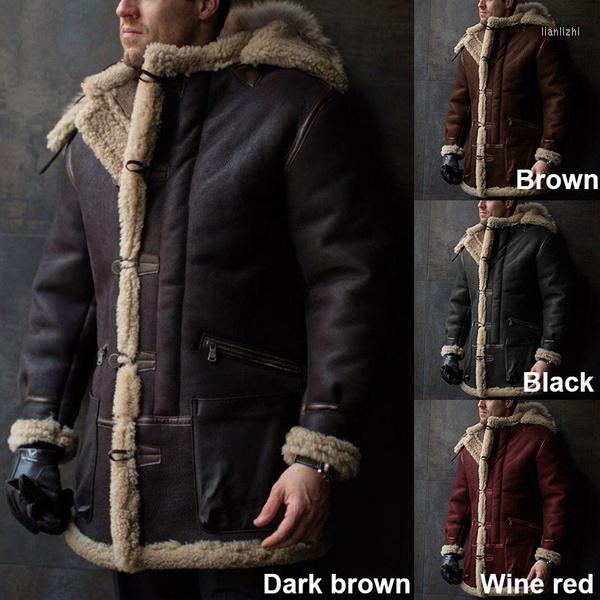 Men' Down Winter Jacket Men Faux Fur Coat Hooded Single Breasted Zipper Men' Fashion Plus Size Pockets Long, Red
Men' Down Winter Jacket Men Faux Fur Coat Hooded Single Breasted Zipper Men' Fashion Plus Size Pockets Long, Red