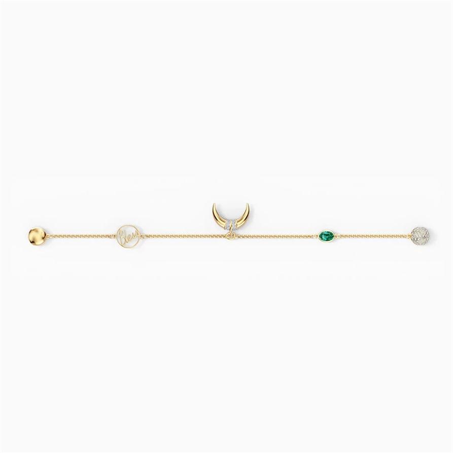 Fashion New REMIX COLLECTION HORN STRAND Ladies Bracelet Modern Egyptian Decoration Crystal Women Romantic Jewelry Gift224t
