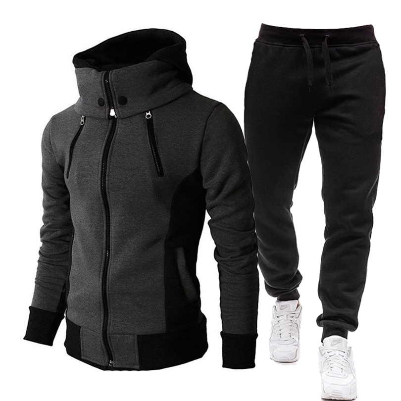Mens Tracksuits Autumn Winter Tracksuit Men Suits Casual High Callor Hoodie Pant Sportswear Male Warm Zipper Sweatshirts jacket Two Piece Set 221010, Light grey
Mens Tracksuits Autumn Winter Tracksuit Men Suits Casual High Callor Hoodie Pant Sportswear Male Warm Zipper Sweatshirts jacket Two Piece Set 221010, Light grey