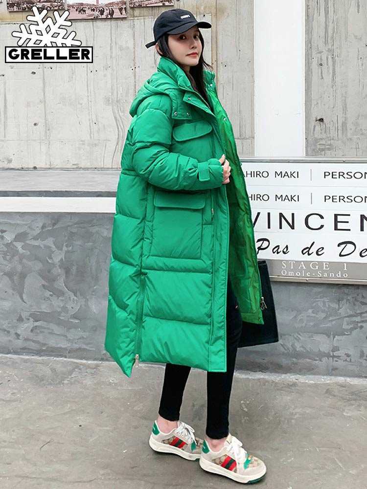 Women' Down Parkas GRELLER 2022 New Winter Jacket Women Parka Fashion Long Coat Hooded Parkas Loose Warm Snow Wear Cotton Padded Winter Clothes T221011, Black
Women' Down Parkas GRELLER 2022 New Winter Jacket Women Parka Fashion Long Coat Hooded Parkas Loose Warm Snow Wear Cotton Padded Winter Clothes T221011, Black