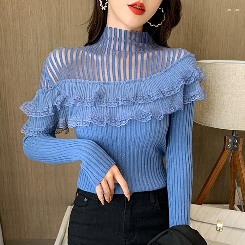 Women's Sweaters Turtleneck Striped Sweater Tops Lace Stitching Knitted Pullover Autumn Winter Long Sleeve Casual Women, Black
Women's Sweaters Turtleneck Striped Sweater Tops Lace Stitching Knitted Pullover Autumn Winter Long Sleeve Casual Women, Black