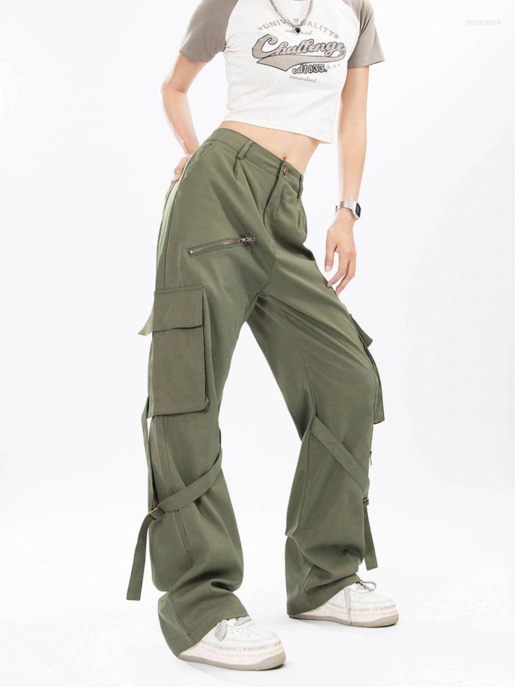Women's Pants 2022 Autumn Retro Cargo Baggy Big Pockets Grunge Y2K Vintage High Waist Wide Leg Bandage Trousers Kpop BF Style, Army green
Women's Pants 2022 Autumn Retro Cargo Baggy Big Pockets Grunge Y2K Vintage High Waist Wide Leg Bandage Trousers Kpop BF Style, Army green