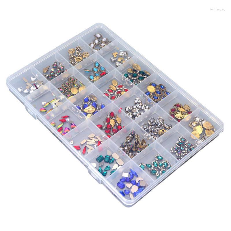 Nail Gel Artificial Art Decoration Attractive Vintage Exquisite DIY 24 Grids For Clothing Manicure Shop, Picture shown
Nail Gel Artificial Art Decoration Attractive Vintage Exquisite DIY 24 Grids For Clothing Manicure Shop, Picture shown