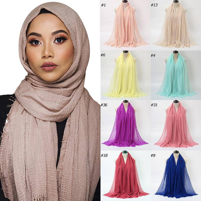 Scarves 180 90cm Women Plain Cotton Scarf Head Hijab Wrap Solid Full Cover-up Shawls Foulard Femme Headband Crinkle Muslim Hijabs Store
Scarves 180 90cm Women Plain Cotton Scarf Head Hijab Wrap Solid Full Cover-up Shawls Foulard Femme Headband Crinkle Muslim Hijabs Store