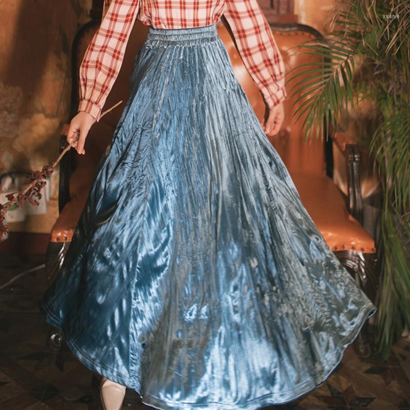Skirts Qiukichonson Velvet Long Women 2022 Spring Autumn Korean Casual High Waisted Wrinkled Pleated Skirt Falda Plisada, Velvet skirt
Skirts Qiukichonson Velvet Long Women 2022 Spring Autumn Korean Casual High Waisted Wrinkled Pleated Skirt Falda Plisada, Velvet skirt