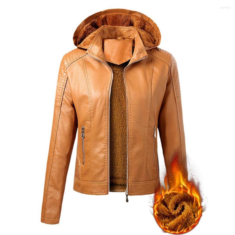 Women' Leather Autumn Winter PU Motor Coat For Women 2022 Fashion Hooded Collar Velvet Keep Warm Short Jacket Ladies Punk Biker Clothes, 100 pcs choose this
Women' Leather Autumn Winter PU Motor Coat For Women 2022 Fashion Hooded Collar Velvet Keep Warm Short Jacket Ladies Punk Biker Clothes, 100 pcs choose this