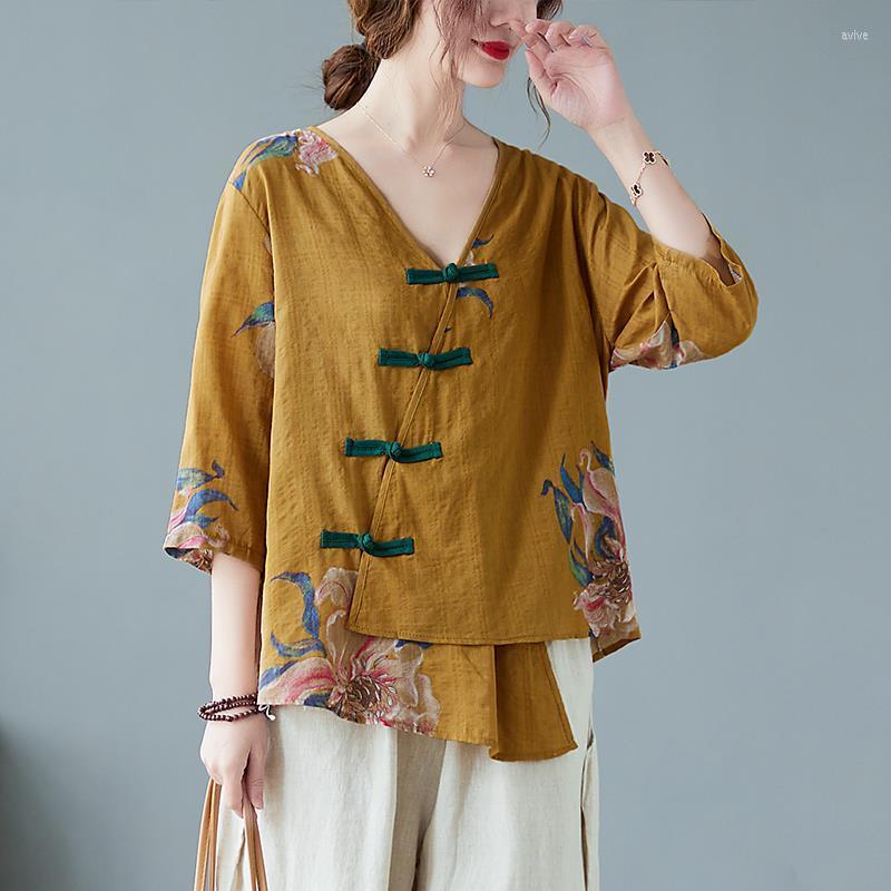 Women's Blouses Irregular Oblique V Neck Button Up Cotton Linen Shirt Vintage Women's Tops Autumn Summer Loose Large Size Retro Floral, Orange
Women's Blouses Irregular Oblique V Neck Button Up Cotton Linen Shirt Vintage Women's Tops Autumn Summer Loose Large Size Retro Floral, Orange