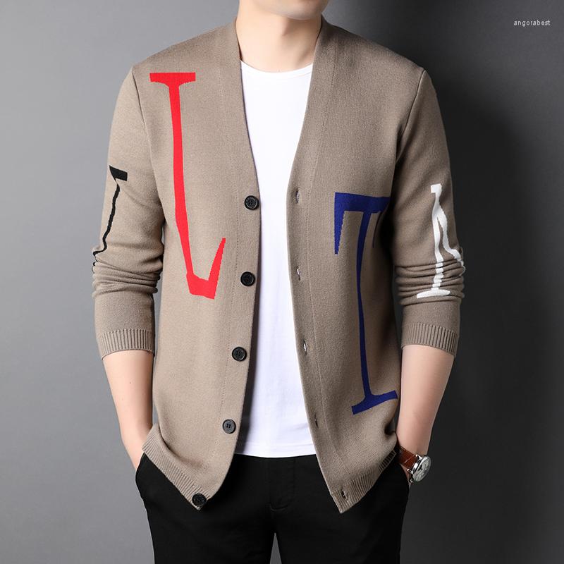 Men's Sweaters MLSHP Cardigan V Neck Men's Spring Autumn Single Breasted Letter Jacquard Computer Knitted Casual Male 3XL, Black
Men's Sweaters MLSHP Cardigan V Neck Men's Spring Autumn Single Breasted Letter Jacquard Computer Knitted Casual Male 3XL, Black