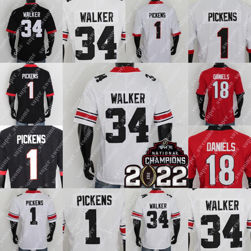 Georgia 2021 Champions Football BulldogsJersey Stetson Bennett IV Kendall Milton Zamir White Brock Bowers Ladd McConkey J. Davis James Cook George Pickens, Black-2022 championship patch
Georgia 2021 Champions Football BulldogsJersey Stetson Bennett IV Kendall Milton Zamir White Brock Bowers Ladd McConkey J. Davis James Cook George Pickens, Black-2022 championship patch