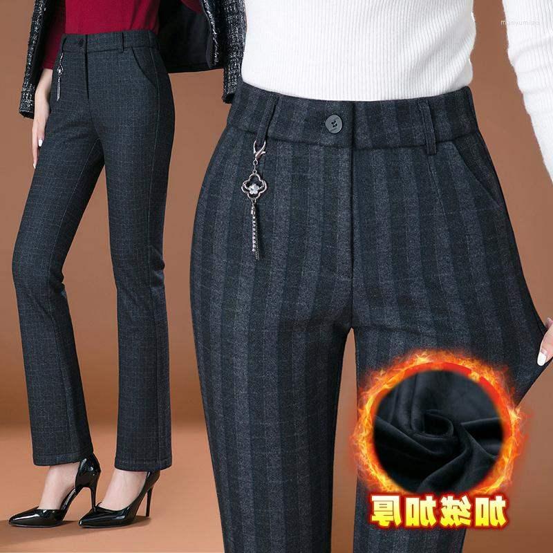 Women's Pants 2022 Winter Warm Velvet Women Plaid Full Length High Waist Fitness Trousers With Pocket Plus Size Clothes 6XL Streetwear, Blue plaid 1
Women's Pants 2022 Winter Warm Velvet Women Plaid Full Length High Waist Fitness Trousers With Pocket Plus Size Clothes 6XL Streetwear, Blue plaid 1