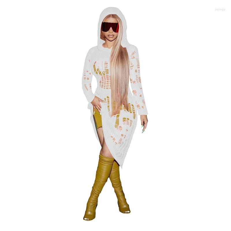 Casual Dresses Halloween Women Knitted Solid Color Cutout Hooded Dress Rave Festival Clothing Long Sleeve Elegant Evening Party, Black
Casual Dresses Halloween Women Knitted Solid Color Cutout Hooded Dress Rave Festival Clothing Long Sleeve Elegant Evening Party, Black