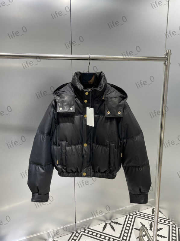 Brand Down Jackets Soft Leather Hooded Puffer Coat Tops Single-breasted Button Pockets Winter Coats Casual Joker Warm Fashion Womens Jacket 1970
Brand Down Jackets Soft Leather Hooded Puffer Coat Tops Single-breasted Button Pockets Winter Coats Casual Joker Warm Fashion Womens Jacket 1970