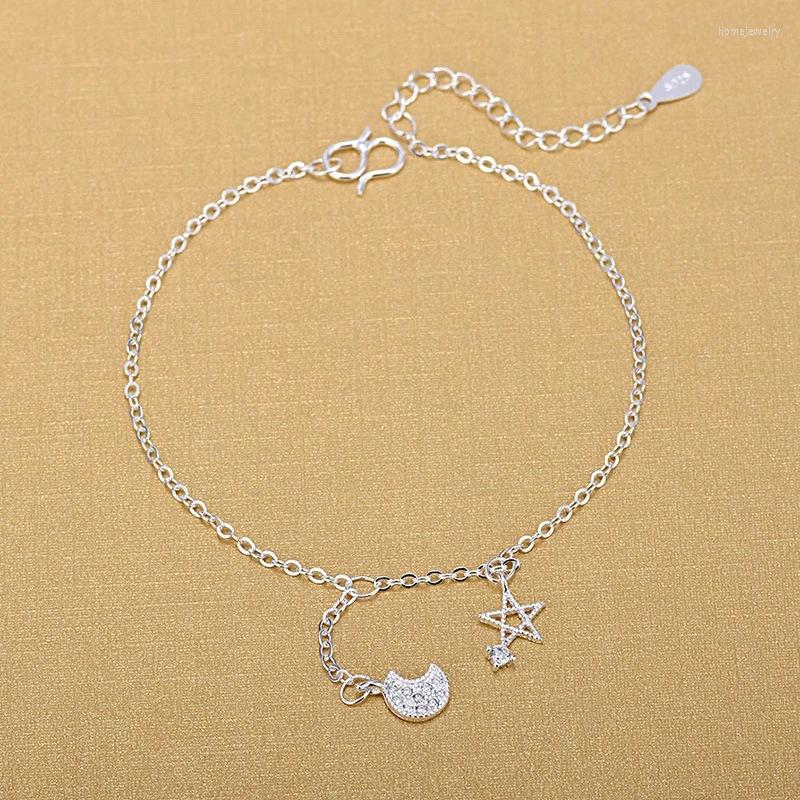 Anklets 925 Sterling Silver Jewelry Star Moon Charm Anklet For Women Girls Friend Foot Barefoot Leg Gift
Anklets 925 Sterling Silver Jewelry Star Moon Charm Anklet For Women Girls Friend Foot Barefoot Leg Gift