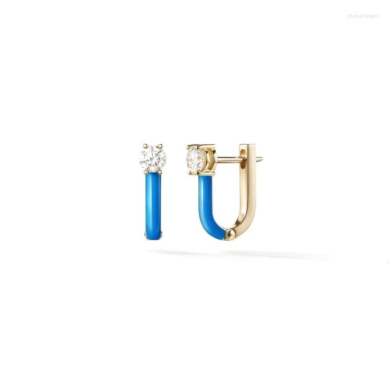 Hoop Earrings Original Brand 925 Sterling Silver 18k Gold Rainbow Enamel Diamond Huggie Earring Women Jewelry
Hoop Earrings Original Brand 925 Sterling Silver 18k Gold Rainbow Enamel Diamond Huggie Earring Women Jewelry