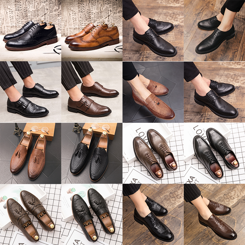 Luxury brogue oxford shoes pointed toe leather shoes lace up buckle tassel pattern high end men's fashion formal casual slip on shoes multi size38-47, 28001 brown
Luxury brogue oxford shoes pointed toe leather shoes lace up buckle tassel pattern high end men's fashion formal casual slip on shoes multi size38-47, 28001 brown